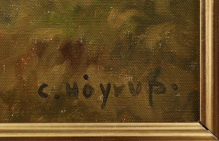 CARL HÖYRUP, olja på duk, sign.