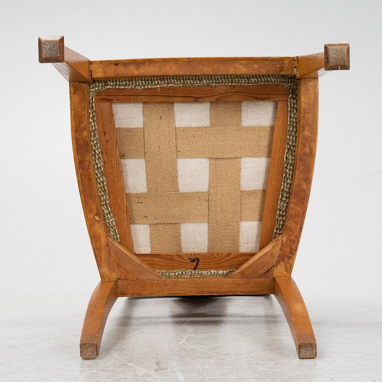 Stolar, 6 st, jugend, omkring år 1900.