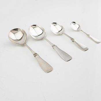 Cutlery 112 pieces "Uppsala" silver MGAB 1959-1989.