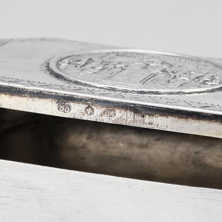 Johann Gottfried Möring, dosa silver, Reval 1790-1818.