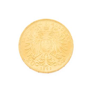 Gold coin, Austria-Hungary, 20 Corona, 1895.