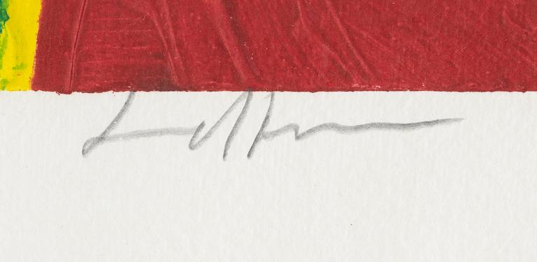 Bengt Lindström, carborundum etching, signed 7/99.