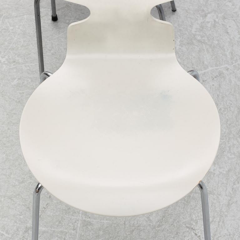 Arne Jacobsen, chairs 4 pcs, "Ant", Fritz Hansen, 1989.