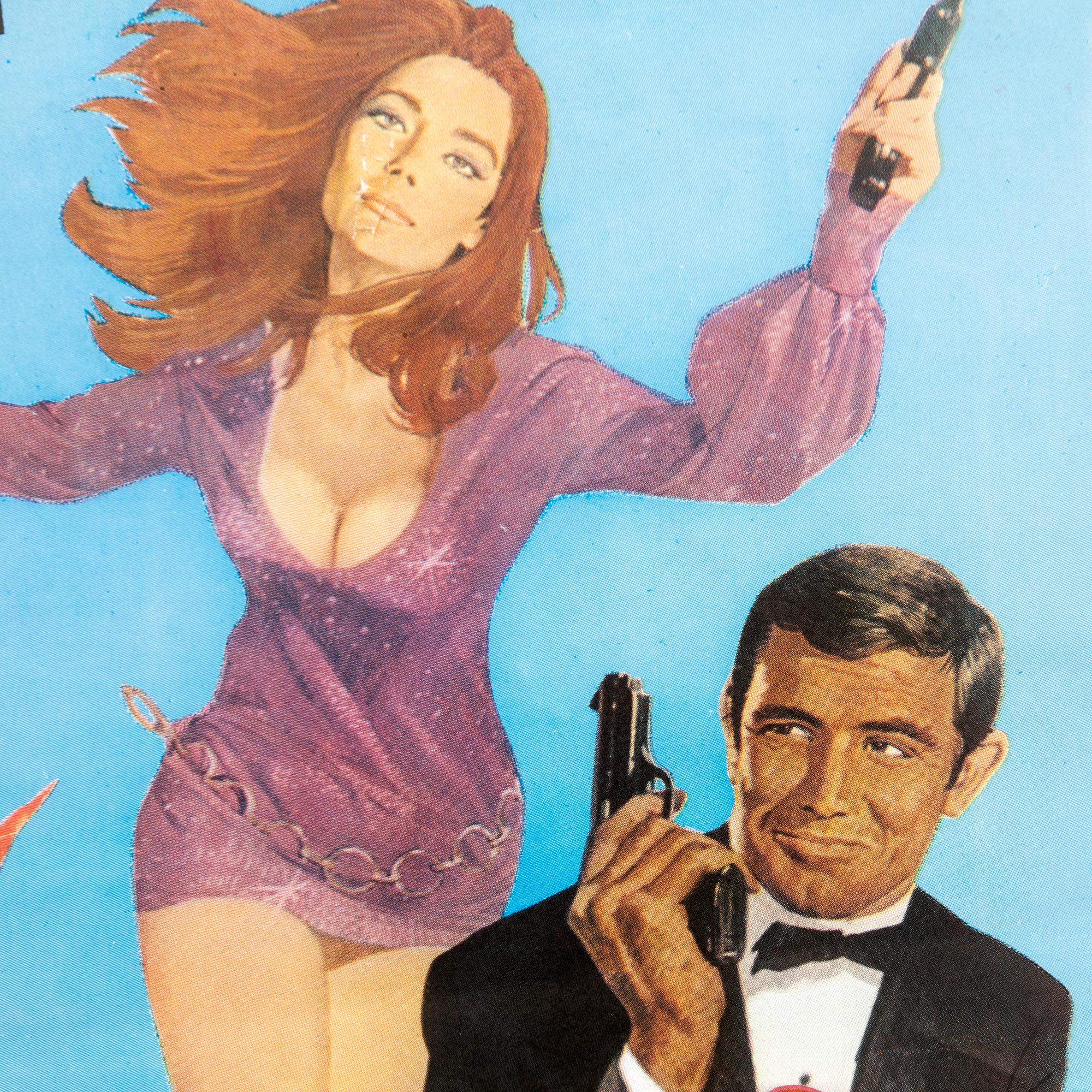 Movie posters, 2 pcs James Bond "On Her Majesty's Secret Service" 1970 and later.