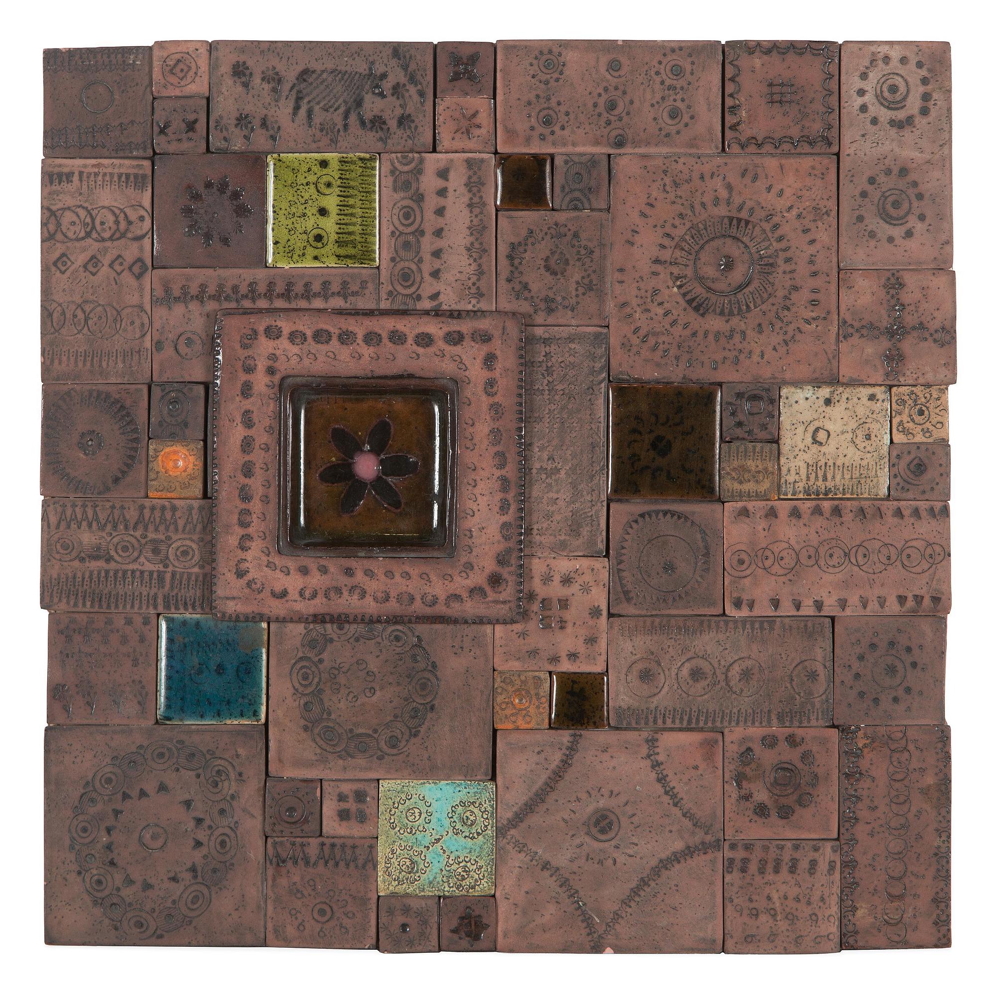 Rut Bryk, relief, signed a tergo.