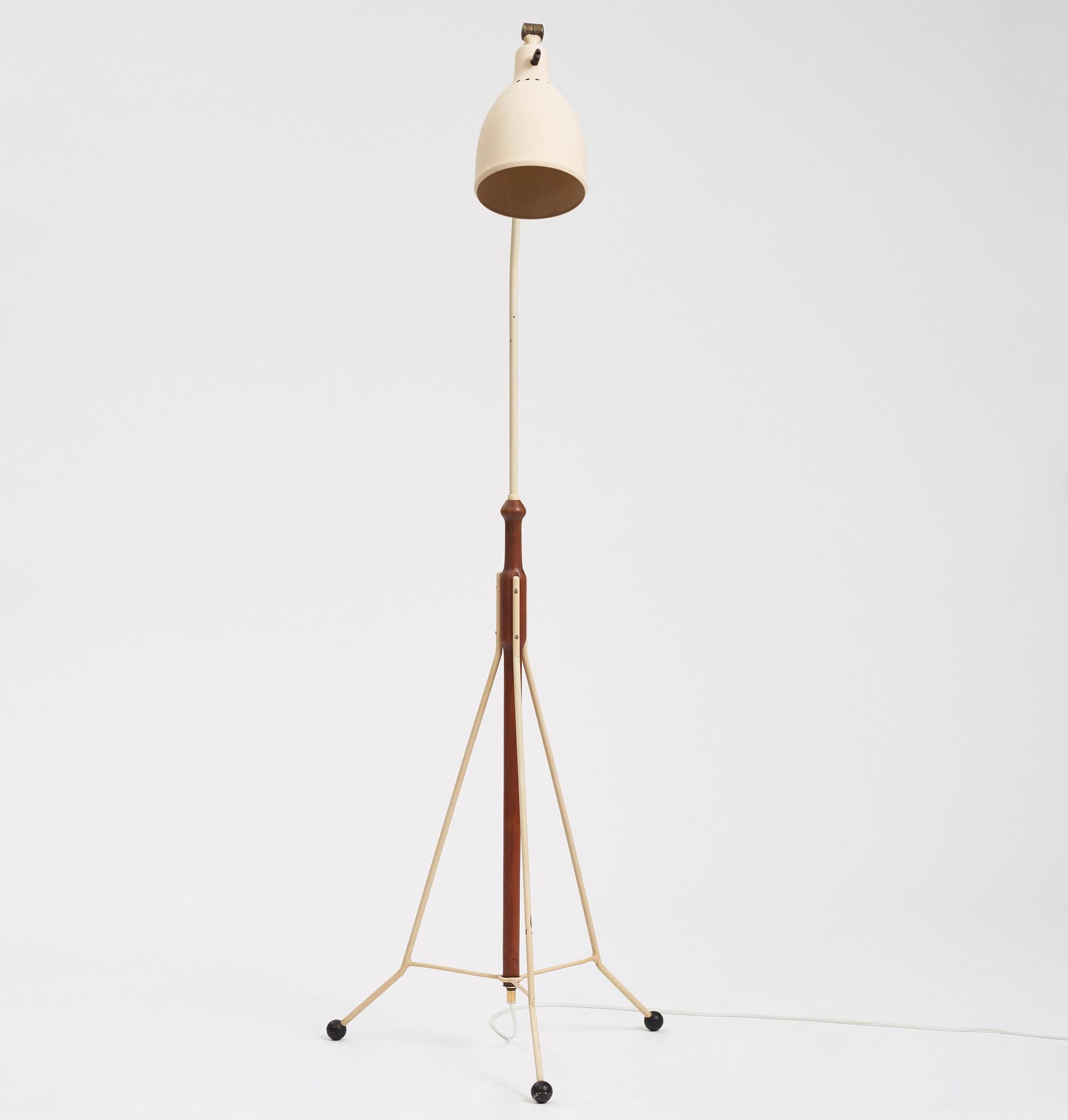 Hans-Agne Jakobsson, a rare floor lamp, model "S-910", Hans Agne Jakobsson AB, Åhus 1950s.