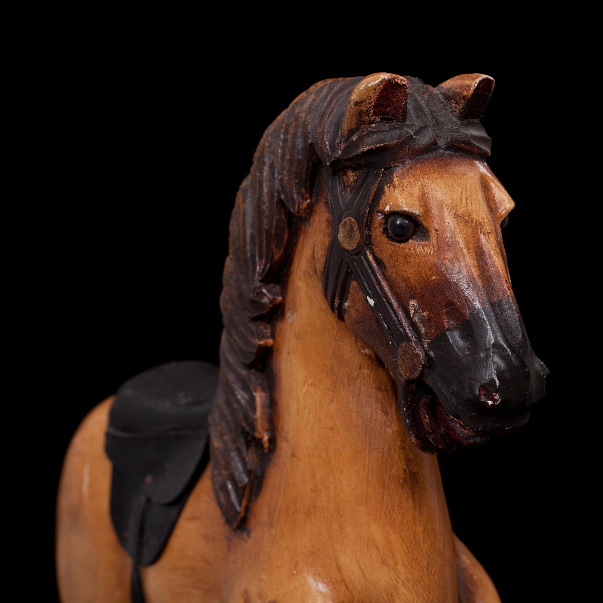 HÄST på HJUL, trä, modern tillverkning.