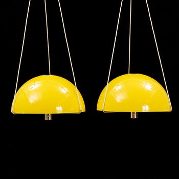 A pair of mid 20th century ceiling lamps from Ateljé Lyktan.