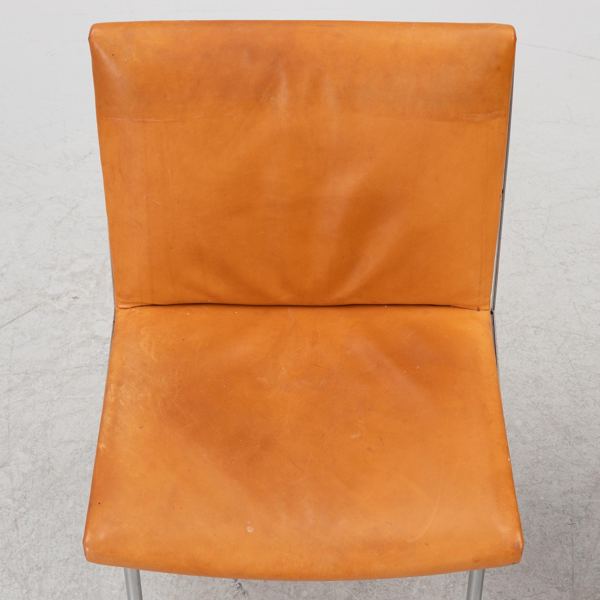 Hans J. Wegner, four 'Kastrup Airport Lounge Chairs'/'Lufthavnstolen', Johannes Hansen, Denmark, 1960s.
