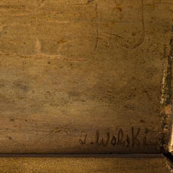 Oil on canvas, signed J Wolski.