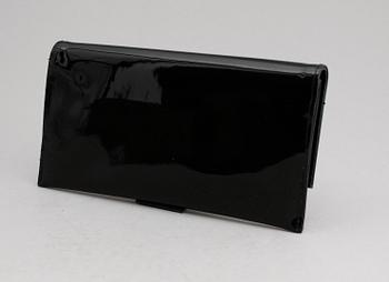 KUVERTVÄSKA, svart lack, Yves Saint Laurent, 1950-tal.