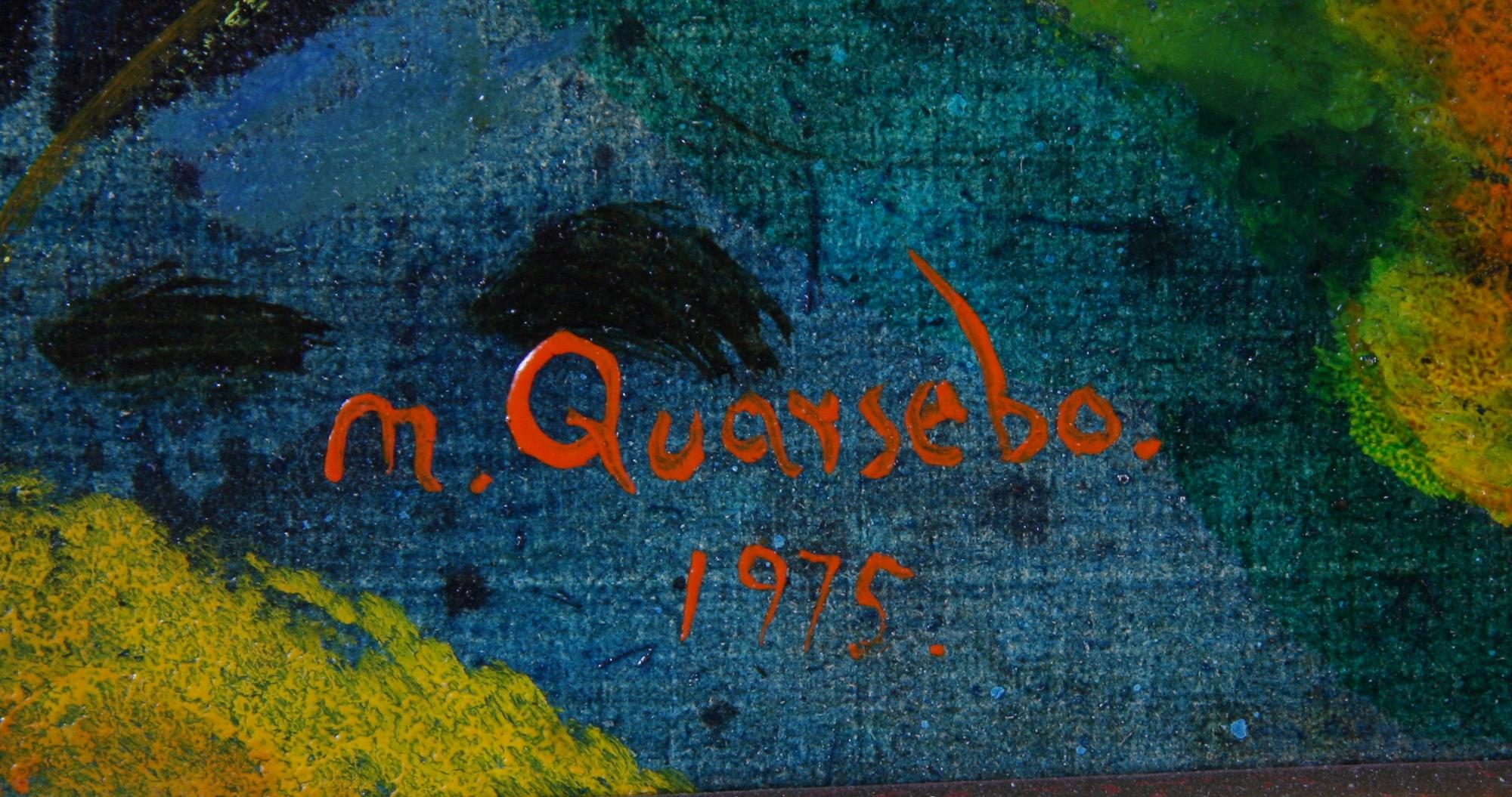 QVARSEBO, MICHAEL, olja på panå, sign o dat 1975.