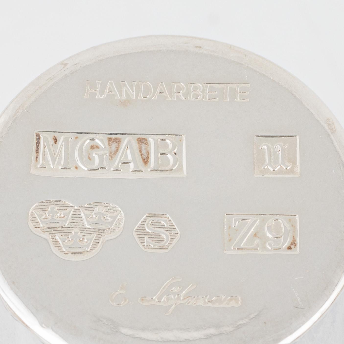 A total of 26 silver drinking vessels, Gothenburg and Uppsala, Sweden, 1974-77.