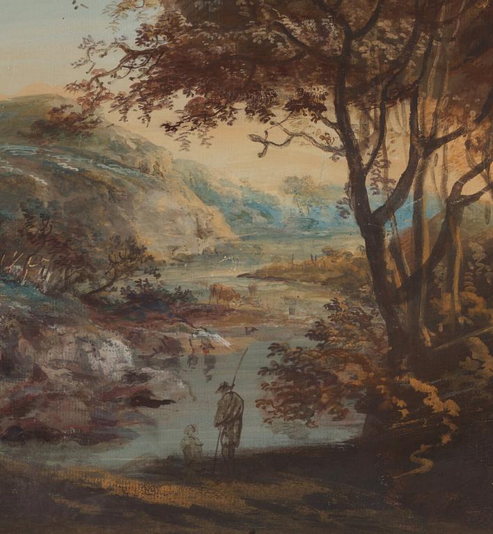 Elias Martin, Pastoral landscape with shepherd and shepherdesses.