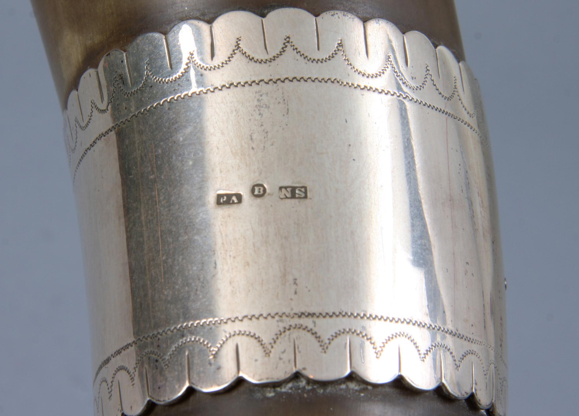 DRYCKESHORN, nysilver, 1900-talets första kvartal.