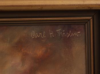 CARL H FISCHER, olja på duk, signerad.