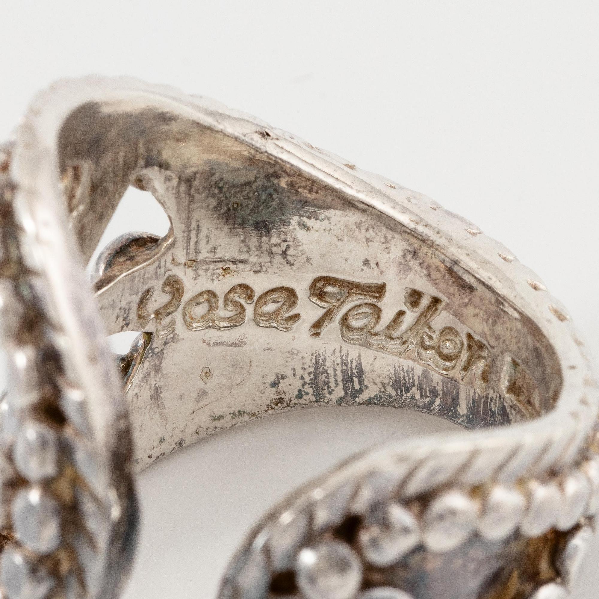 Rosa Taikon, a ring, sterling silver, Stockholm 1994.