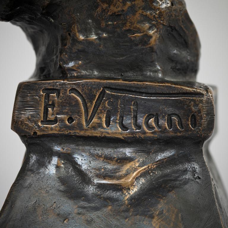 EMMANUEL VILLANIS, efter, skulptur, brons, sign.