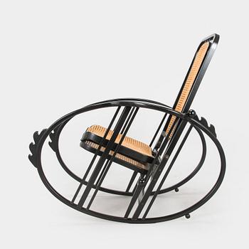 Max Fabiani, a rocking chair, "Egg Chair", model 267, Wittmann, late 20th century.