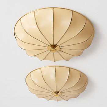 Ceiling lights, a pair, second half of the 20th century.