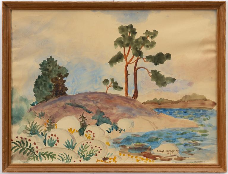 Oskar Bergman, Coastal landscape.