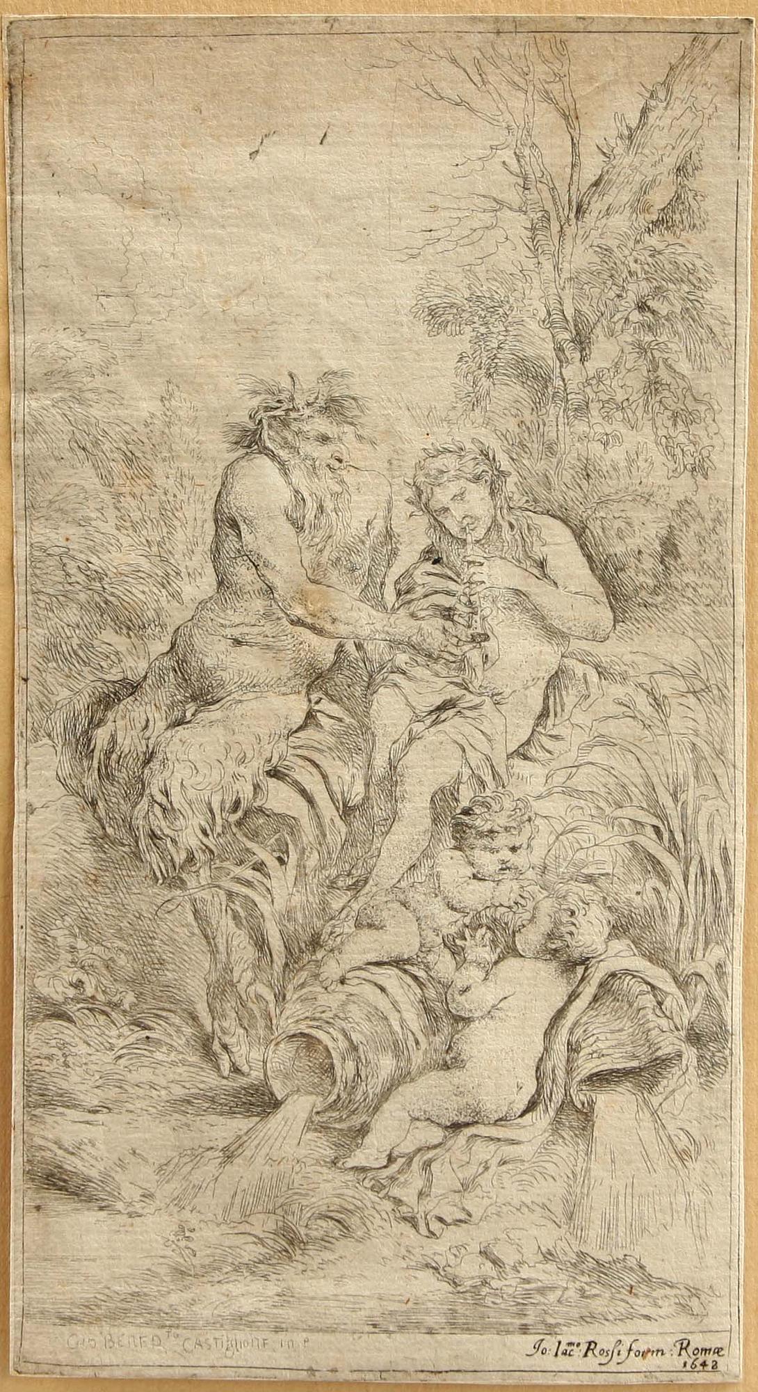 GIOVANNI BENEDETTO CASTIGLIONE, kopparstick, 1642.