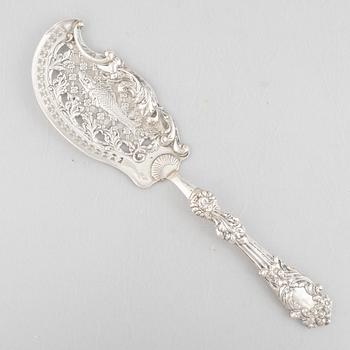 A Danish silver fish server, control mark of Peter R. Hinnerup, Copenhagen 1842.