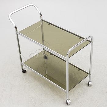 A serving trolley, 1980s.