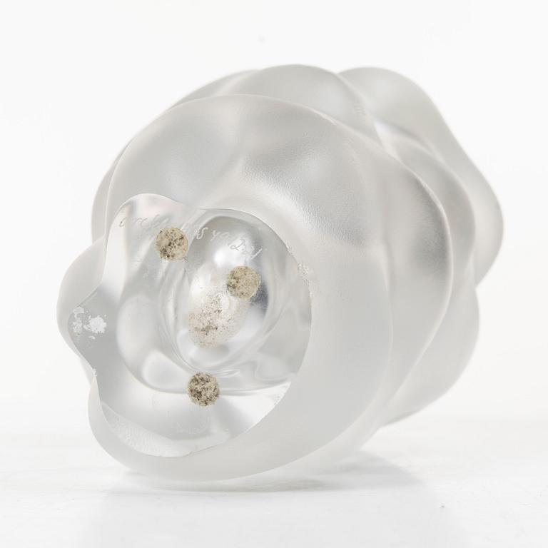 Per B. Sundberg, Vase, glass, Orrefors, signed.