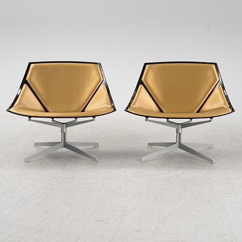 Jurgen Laub & Markus Jehs, a pair of 'JL10' easy chairs, Fritz Hansen, Denmark, 2008.