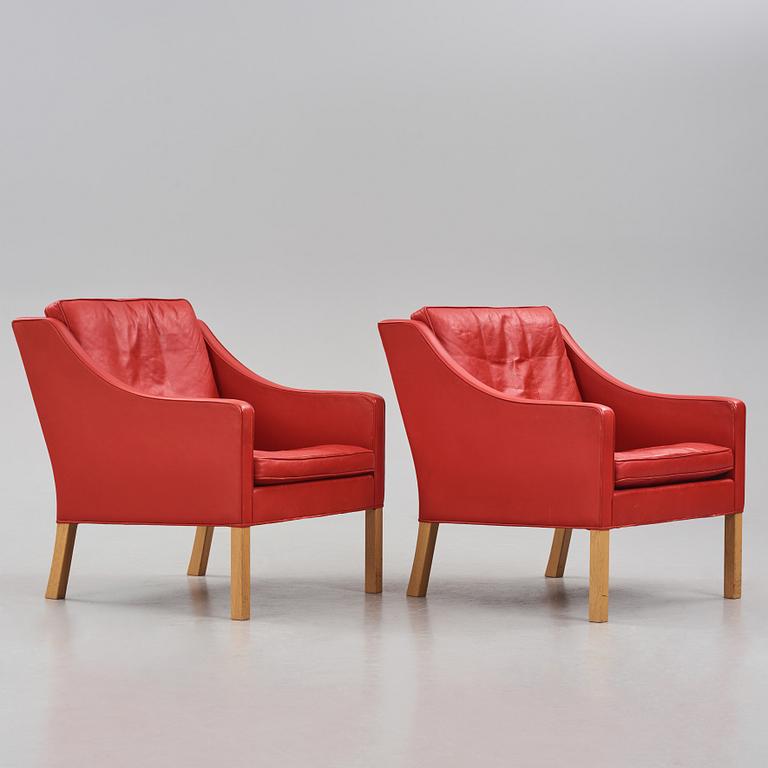 Børge Mogensen, a pair of easy chairs, for Fredericia Furniture, Denmark.