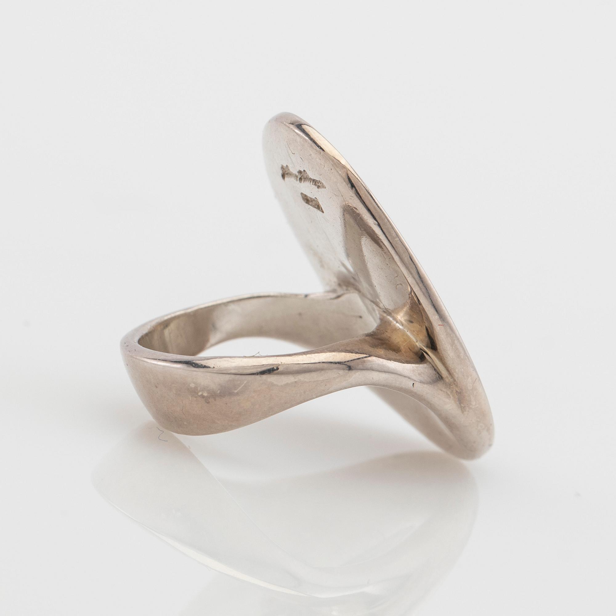 Hans Hansen, ring, sterling silver, Denmark.