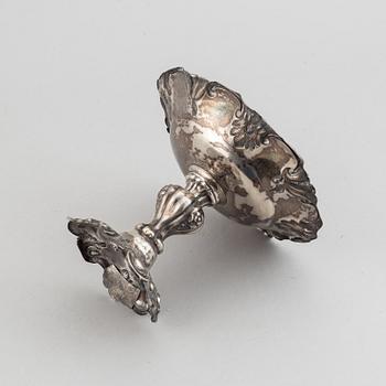 Carl Nyström, tazza, silver, nyrokoko, Stockholm, 1854.