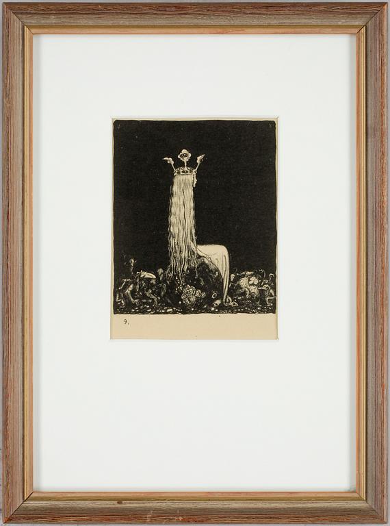 JOHN BAUER, litografier, 2 st.