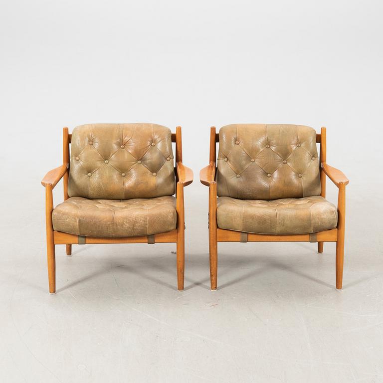 Ingemar Thillmark, armchairs, a pair, "Läckö", OPE Möbel. 1960s.