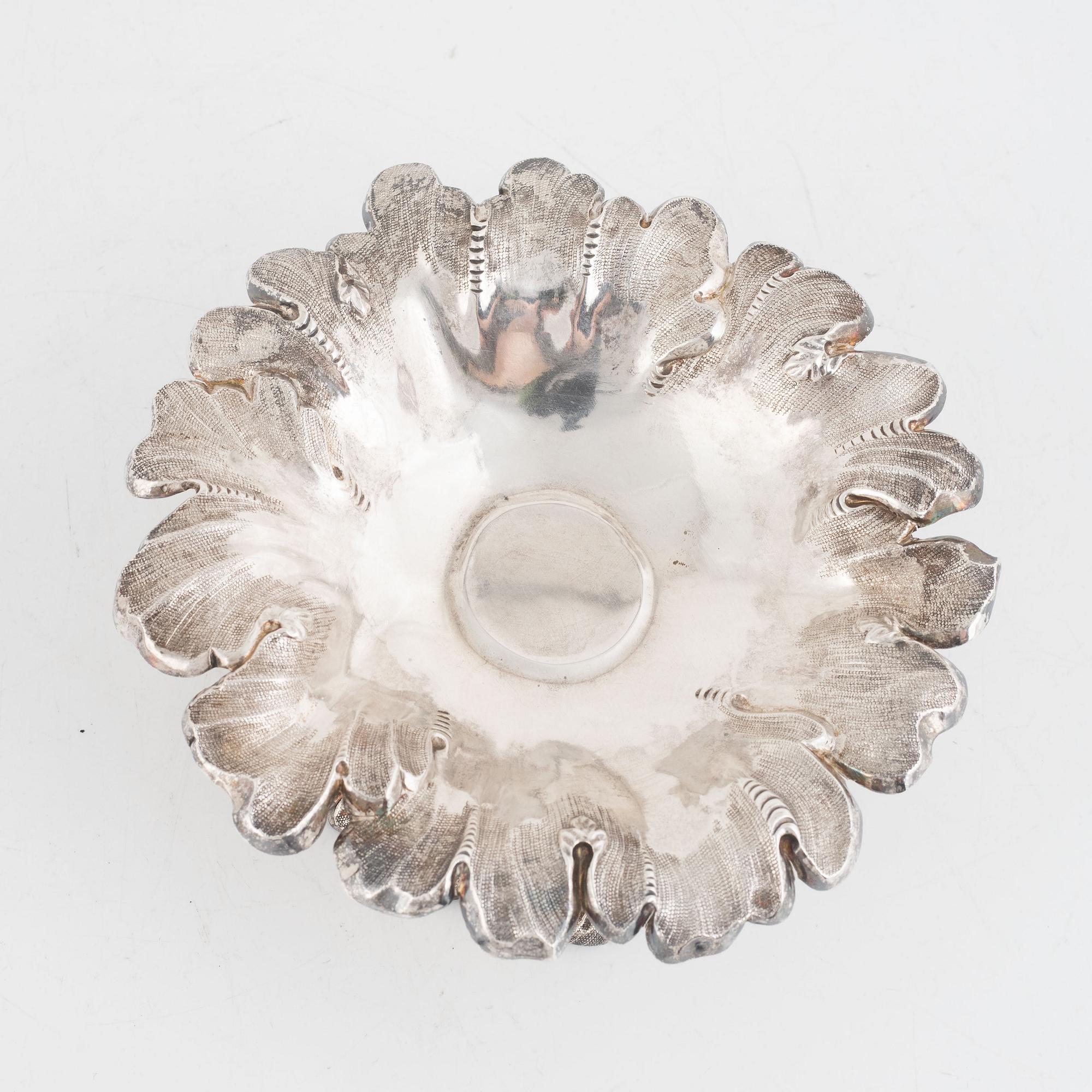 Gustaf Möllenborg, skål, silver, Stockholm, 1857.