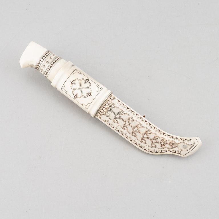 Bertil Fällman, a reindeer antler knife, signed.