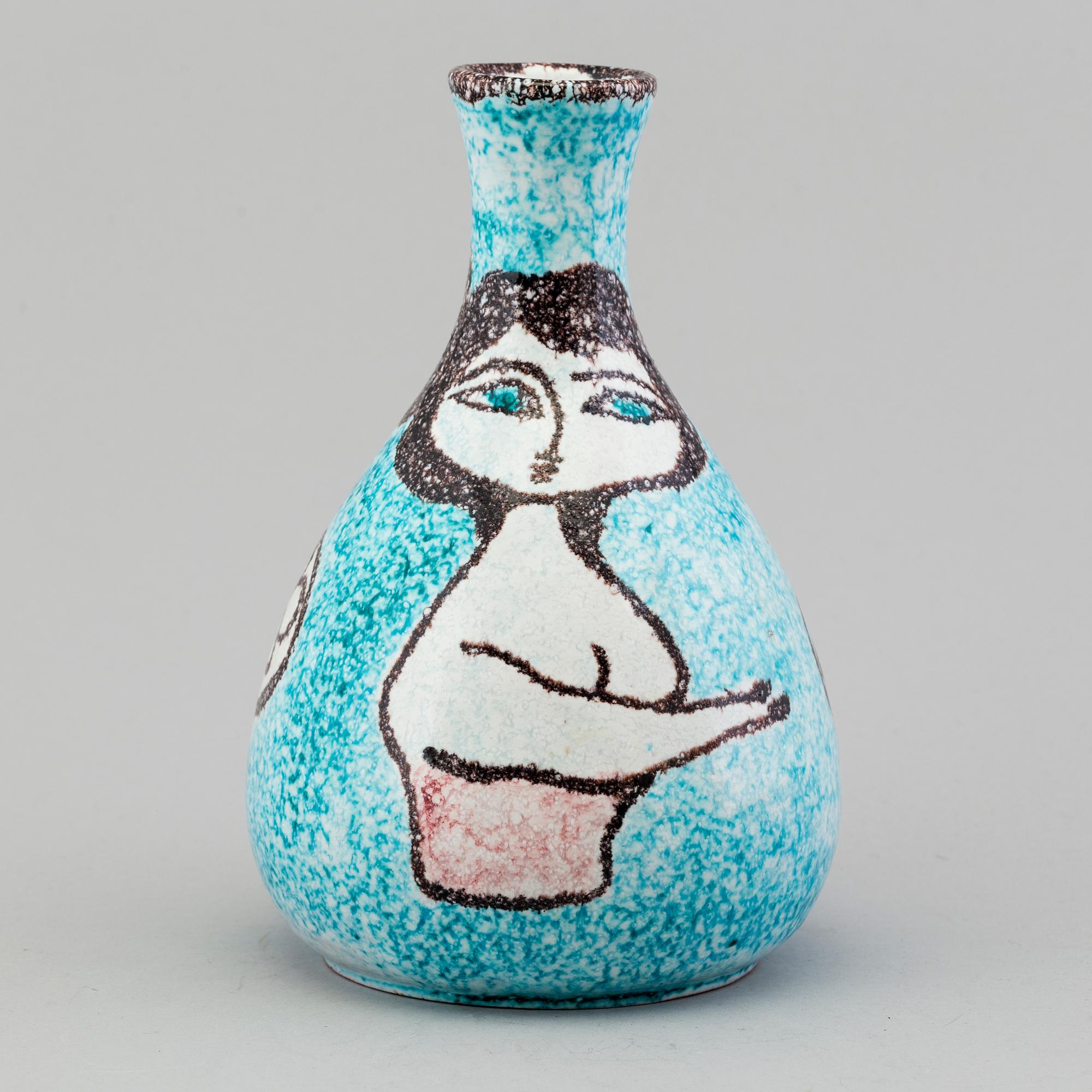 MARCELLO FANTONI, a 1950's ceramic vase, Italy.
