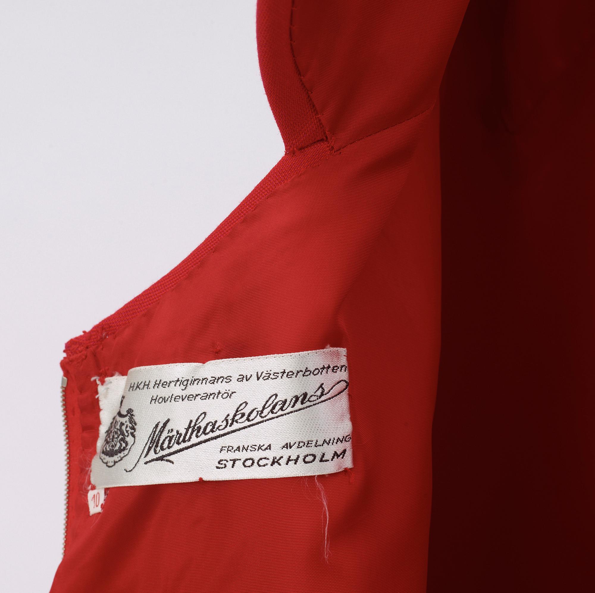 MÄRTHASKOLAN, Franska Avdelningen, långklänning 1970-tal.