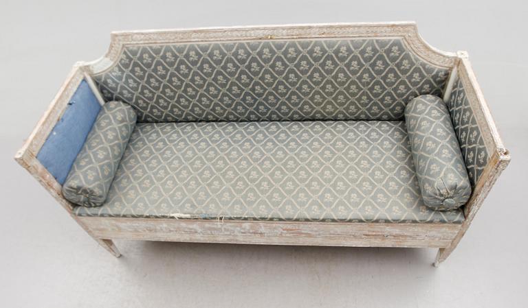 SOFFA, gustaviansk, sent 1700-tal.