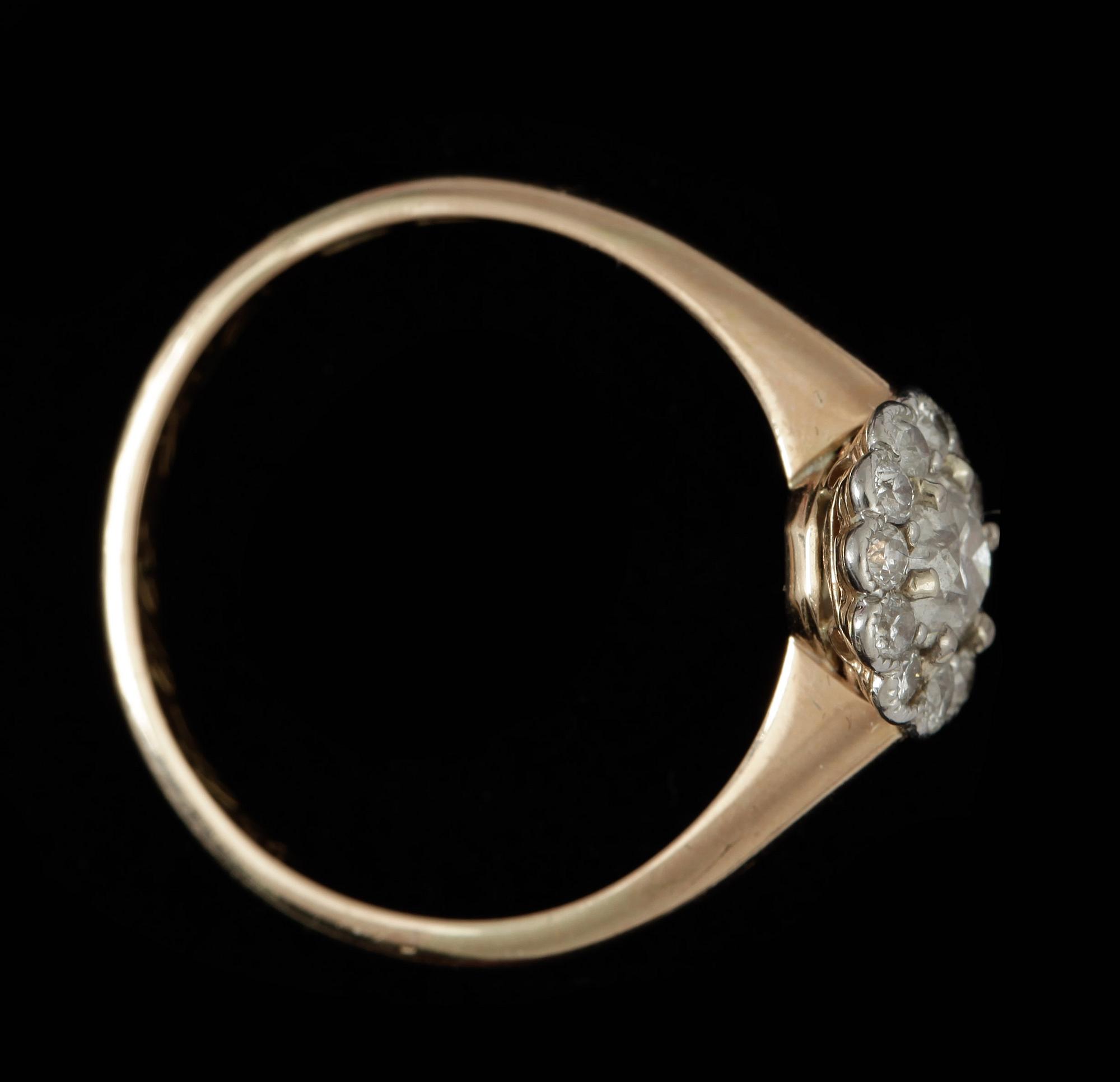RING, 18k guld samt diamanter. Vikt ca 2,8 gram.