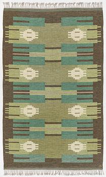 Ingegerd Silow, rug, flat weave, signed IS, approx. 305 x 190 cm.