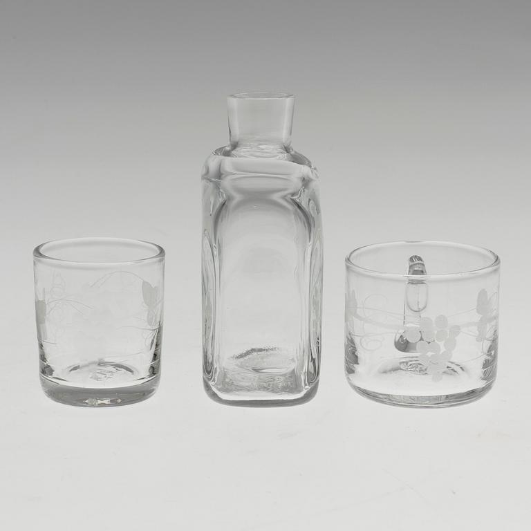 A set of 26 glasses by Reijmyre Glasbruk.