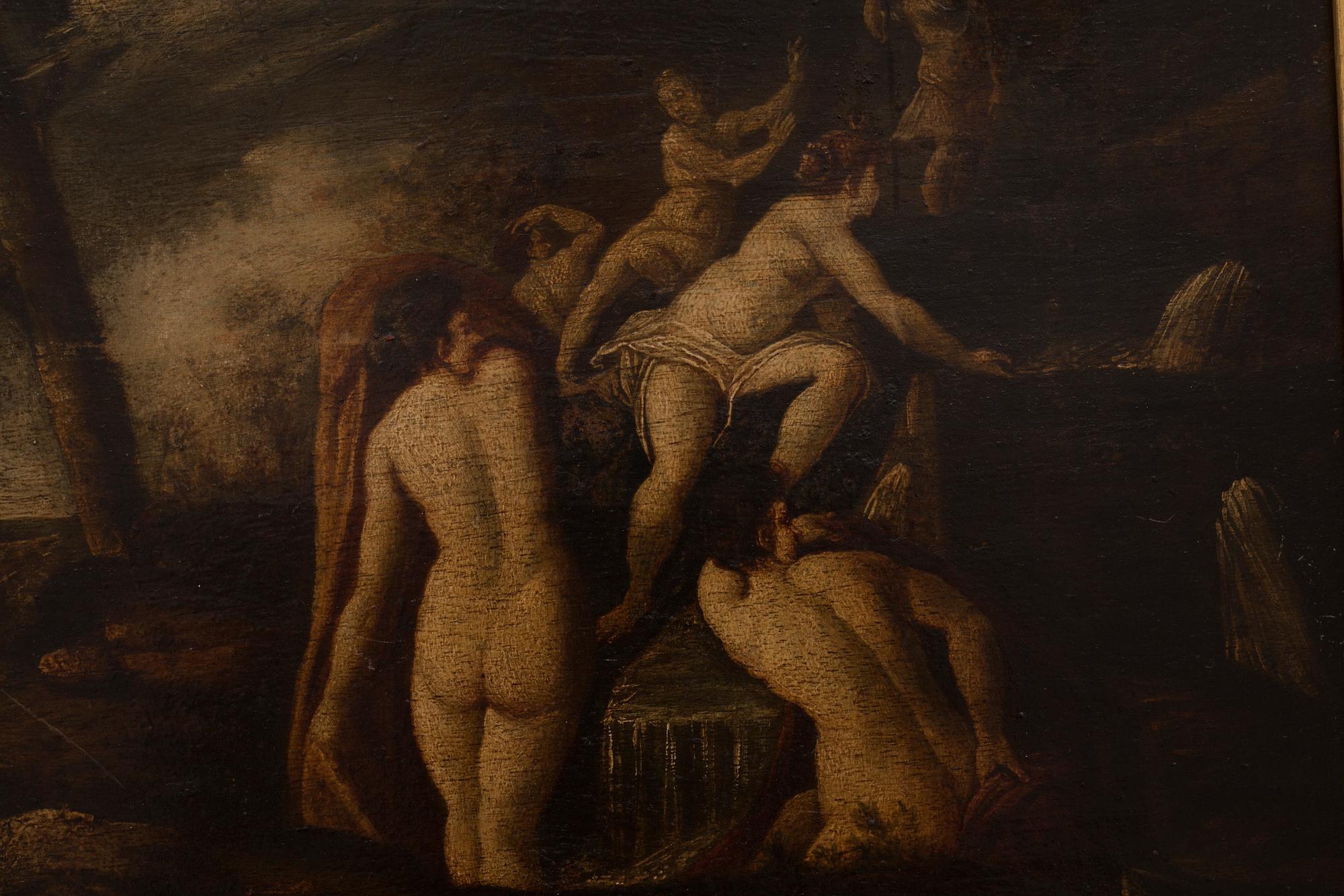 OKÄND KONSTNÄR, Olja på duk, 1700/1800-tal.