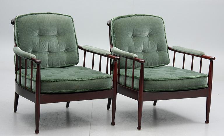 FÅTÖLJER, ett par, "Skrindan", Kerstin Holmquist, OPE-möbler.