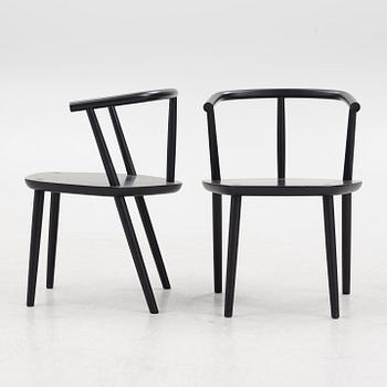 Claesson Koivisto Rune, karmstolar, ett par, "Five chair", Meetee, Japan, 2013.