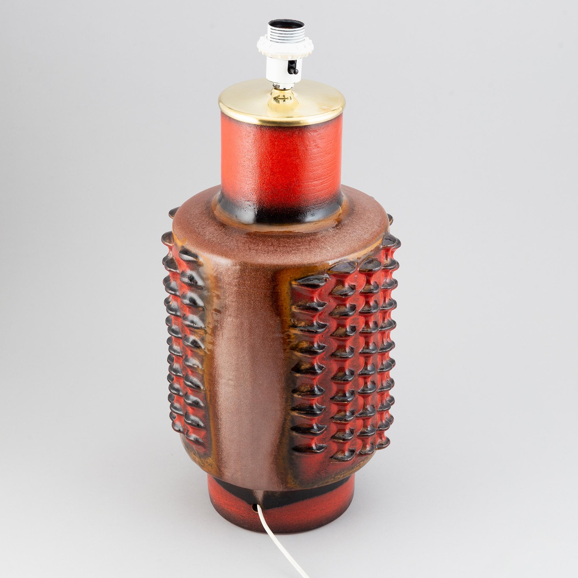 An earthenware table light, Carstens Keramik, Germany, 1960's.