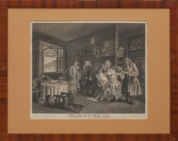 WILLIAM HOGARTH, 5 st, etsningar, 1745.