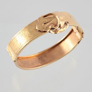 ARMBAND, 18K guld, troligtvis Ceson, Göteborg, 1935. Vikt 27.0 gram.