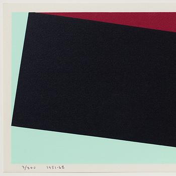 Olle Baertling, silkscreen in colours, 1951-68, signed 37300.